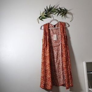 Universal Thread Floral Sleeveless Tie Dress